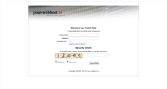 Desktop Screenshot of cpanel.your-webhost.nl