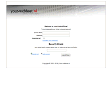 Tablet Screenshot of cpanel.your-webhost.nl